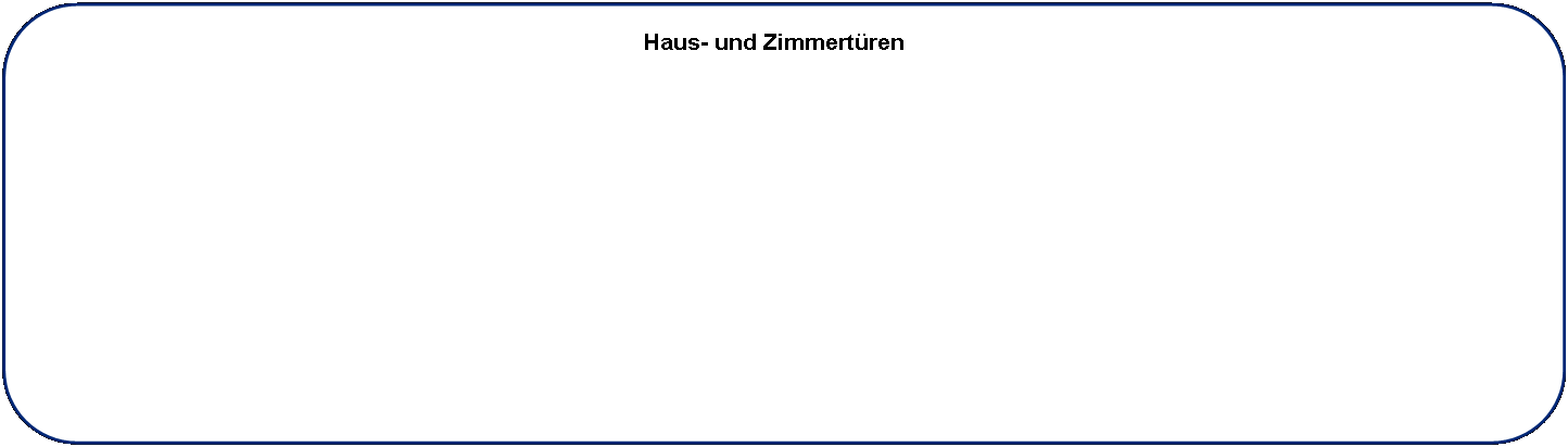 Rechteck: abgerundete Ecken: Haus- und Zimmertren